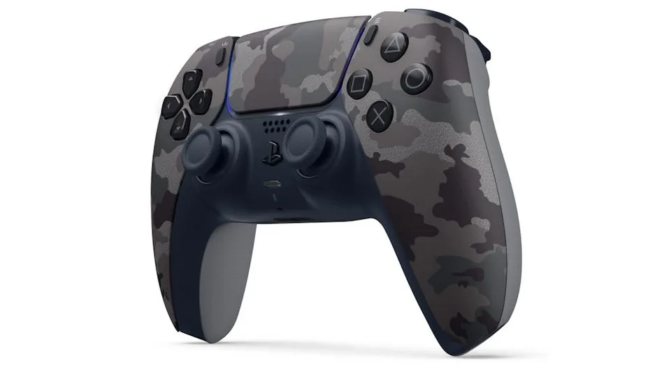 PS5 DualSense Grey Camo (2025) — produktfoto