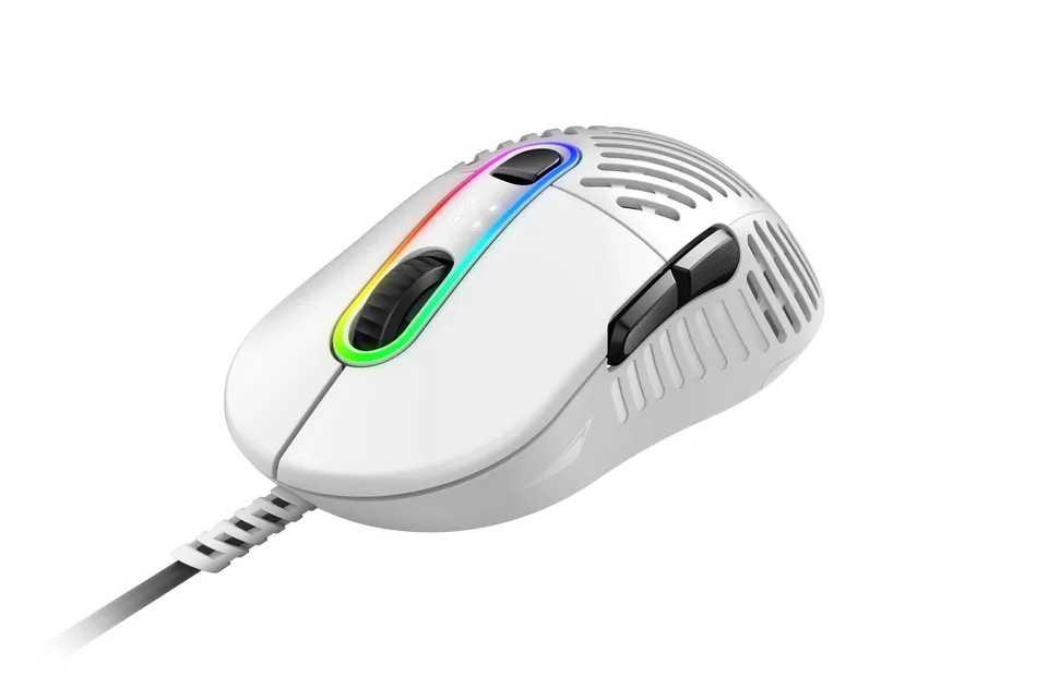 Mountain Makalu 67 - RGB Gaming Mus - Hvid — produktfoto