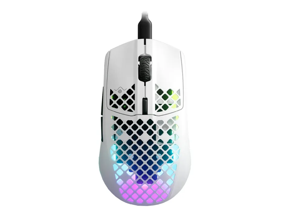 SteelSeries Aerox 3 2022 Edition Optisk Kabling Hvid Mus — produktfoto