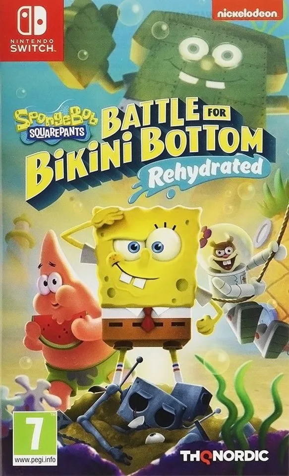 SpongeBob Battle for Bikini Bottom Rehydrated Switch – Nintendo Switch — produktfoto