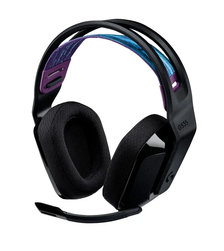 Logitech - G535 LIGHTSPEED Trådløst Gaming Headset - SORT — produktfoto