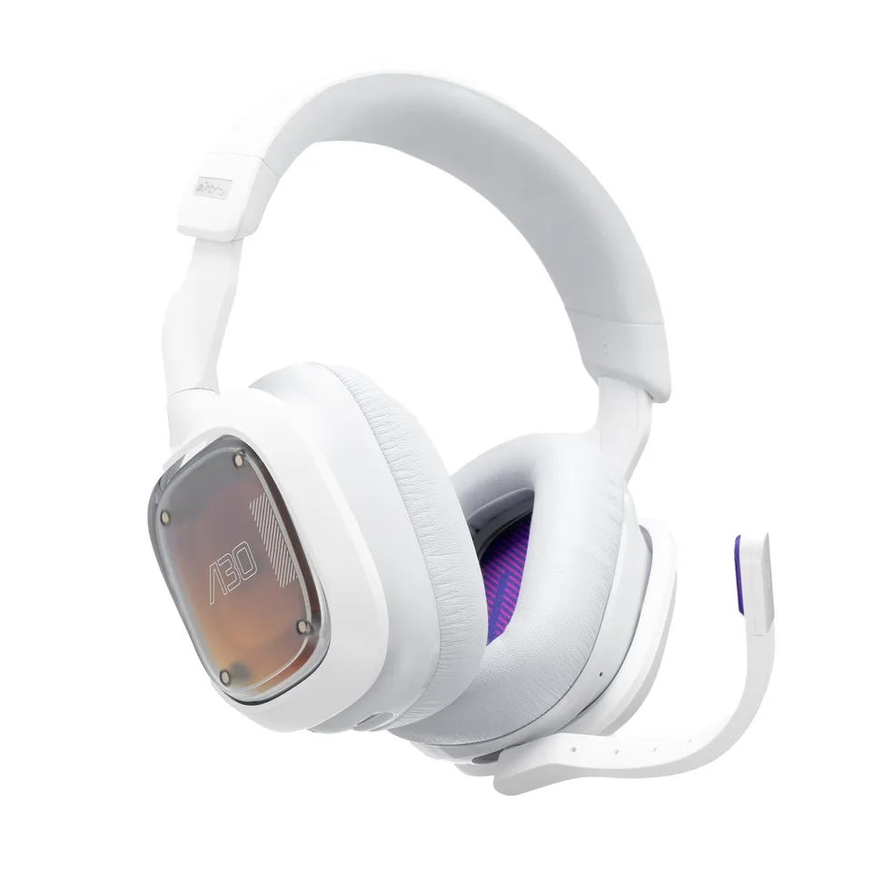 Astro - A30 Trådløs Gaming Headset PlayStation Hvid/Lilla — produktfoto