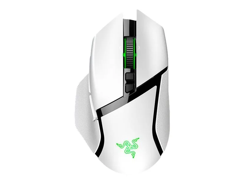 Razer Basilisk V3 pro Optisk Trådløs Kabling Hvid Mus — produktfoto
