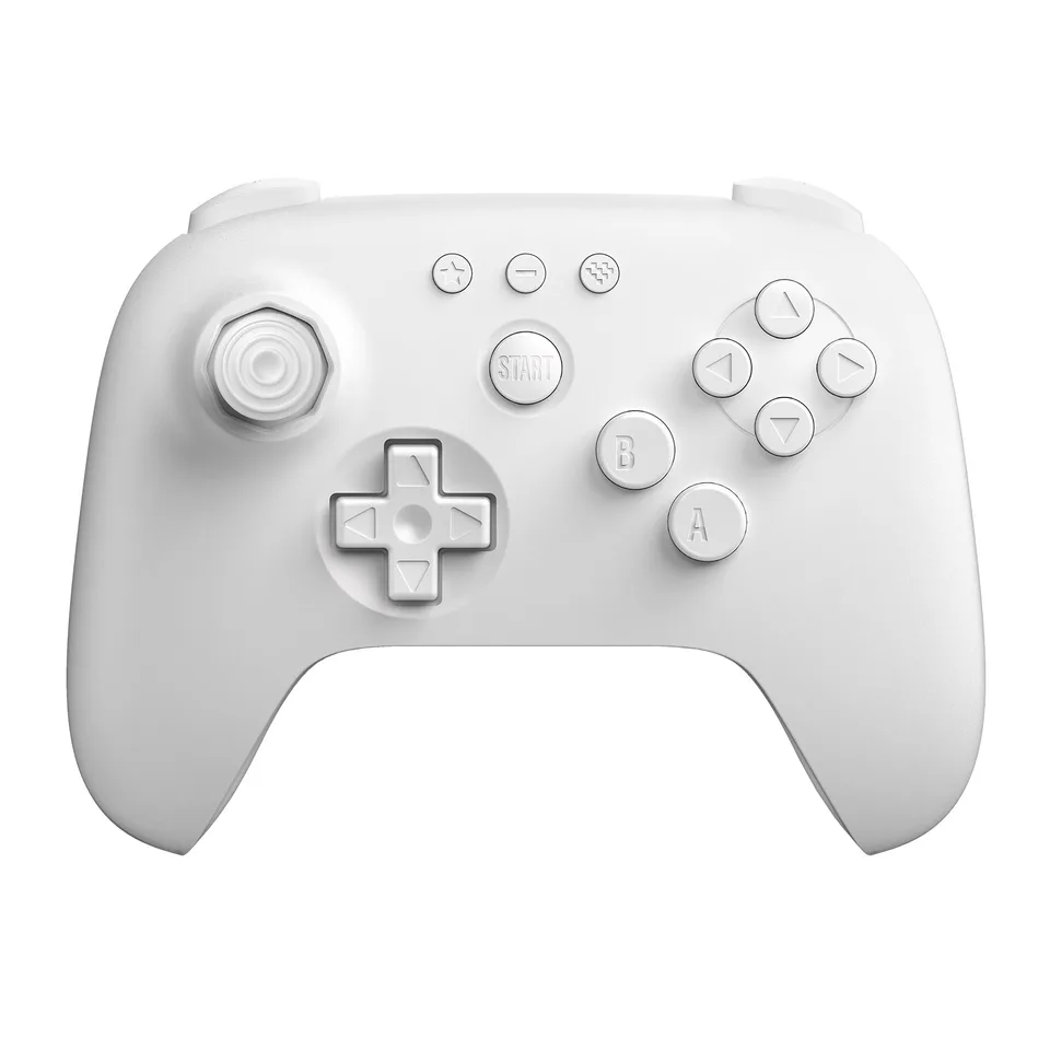 8BitDo 64 Bluetooth - retro-controller, hvid — produktfoto