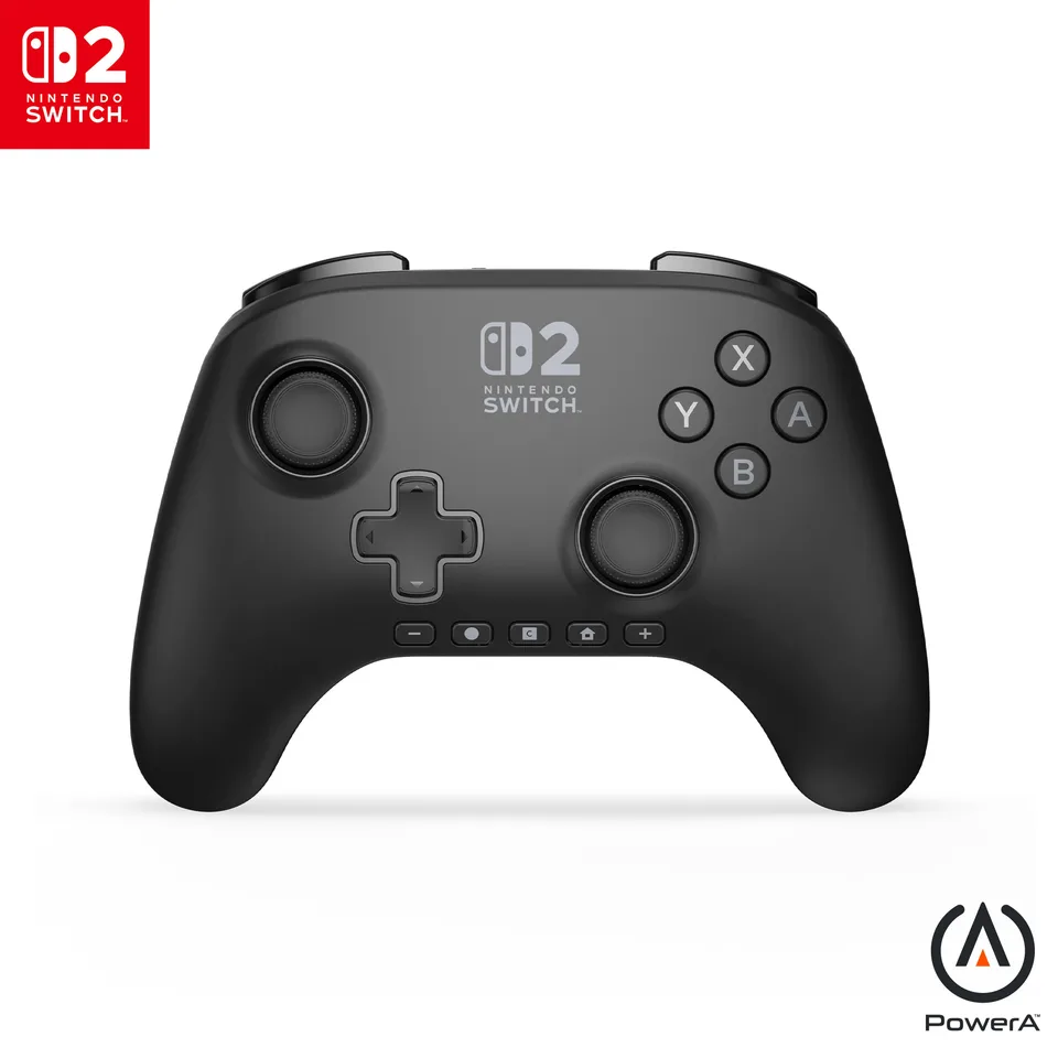 PowerA Advantage Wireless Controller Nintendo Switch 2 Sort — produktfoto