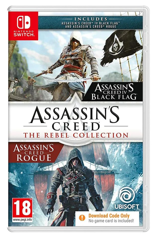 Assassin’s Creed Rebel Collection (Code in a Box) (Nintendo Switch) — produktfoto