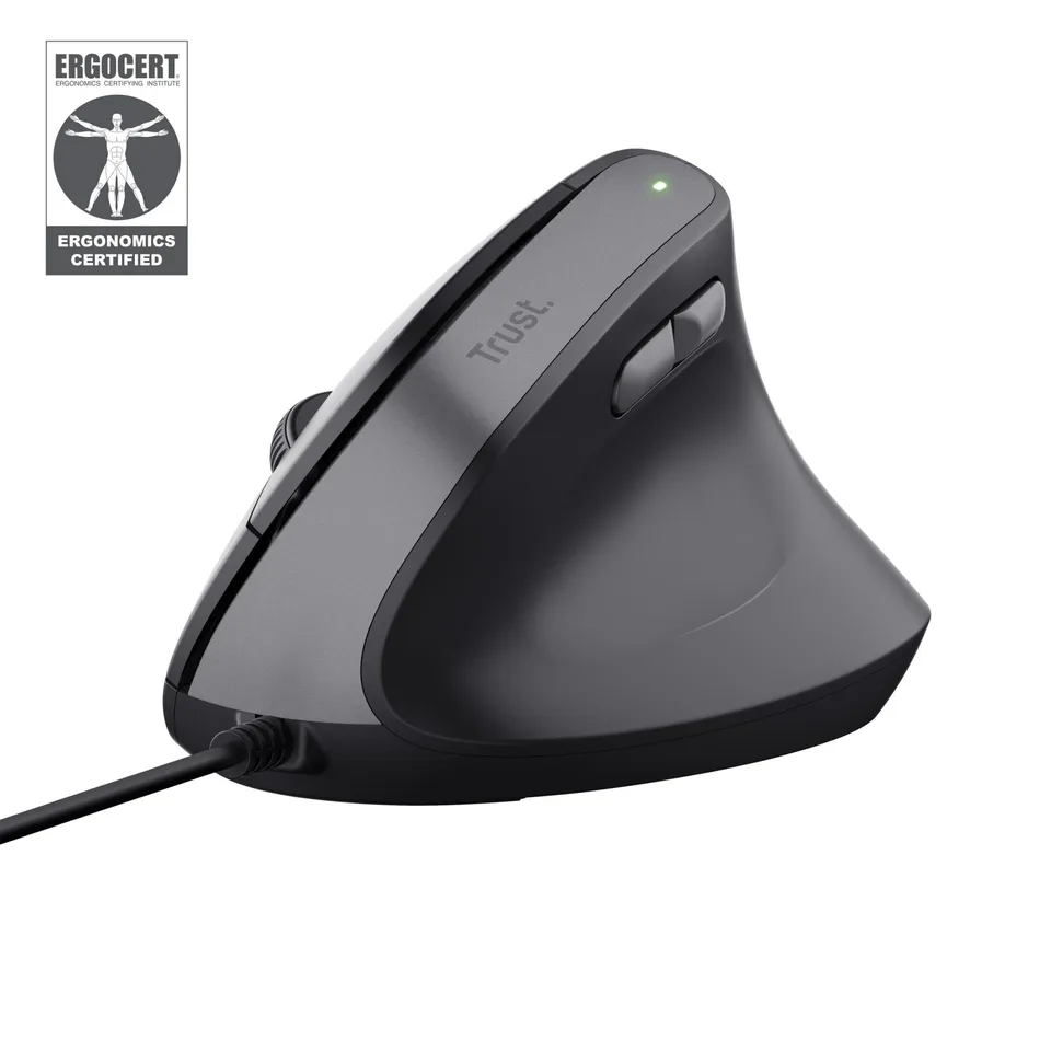 Trust Bayo II Ergonomisk USB-mus - Sort — produktfoto