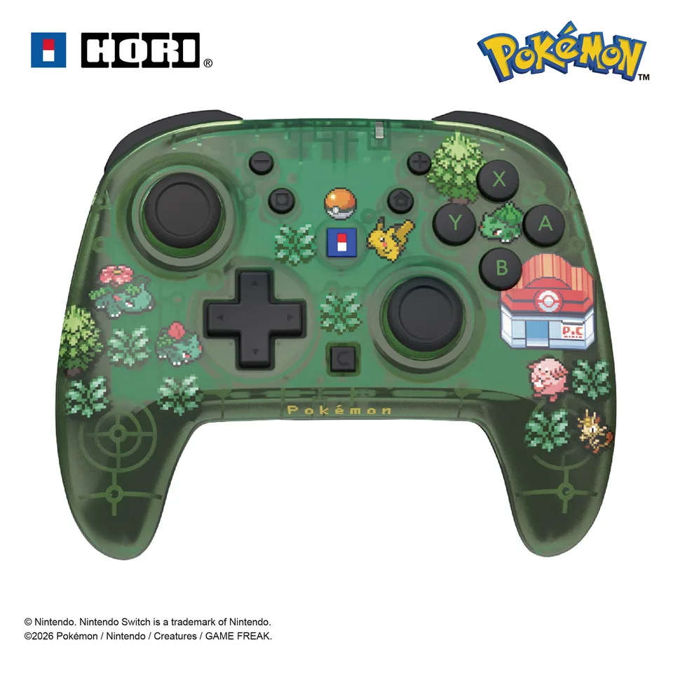 HORI NSX-215E Trådløs Controller - Sort/Grøn — produktfoto