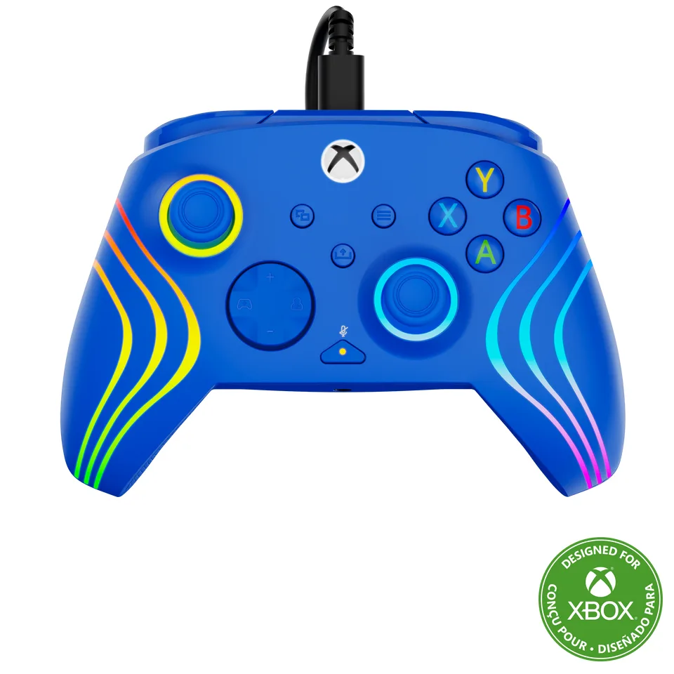 Turtle Beach Afterglow Wave Wired - Xbox/PC, blå — produktfoto