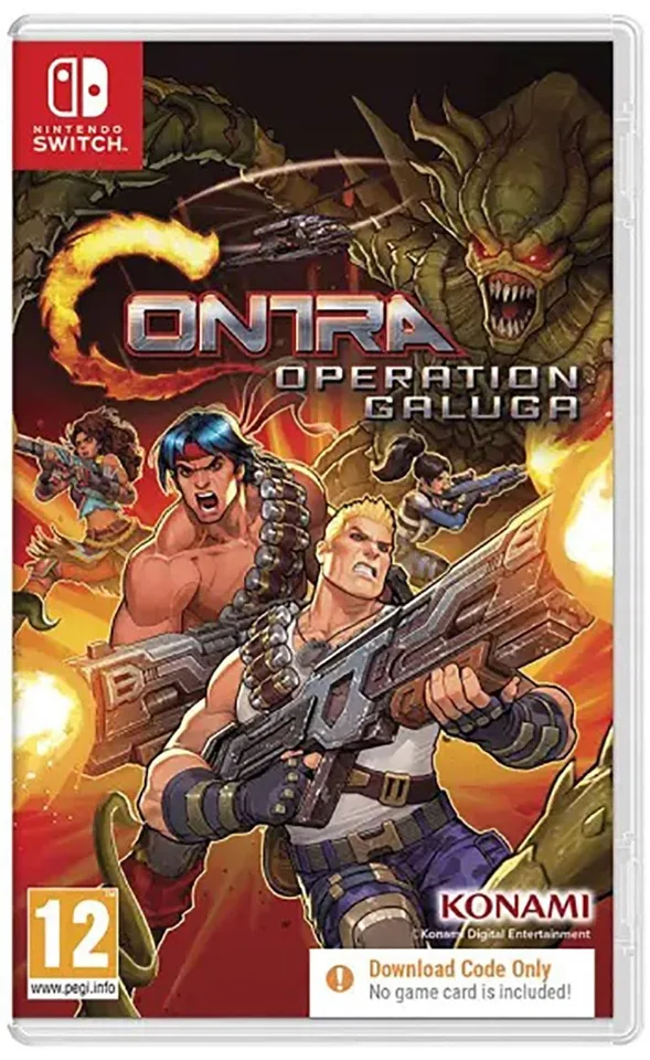 Contra Operation Galuga Switch Code in a Box – Nintendo Switch — produktfoto