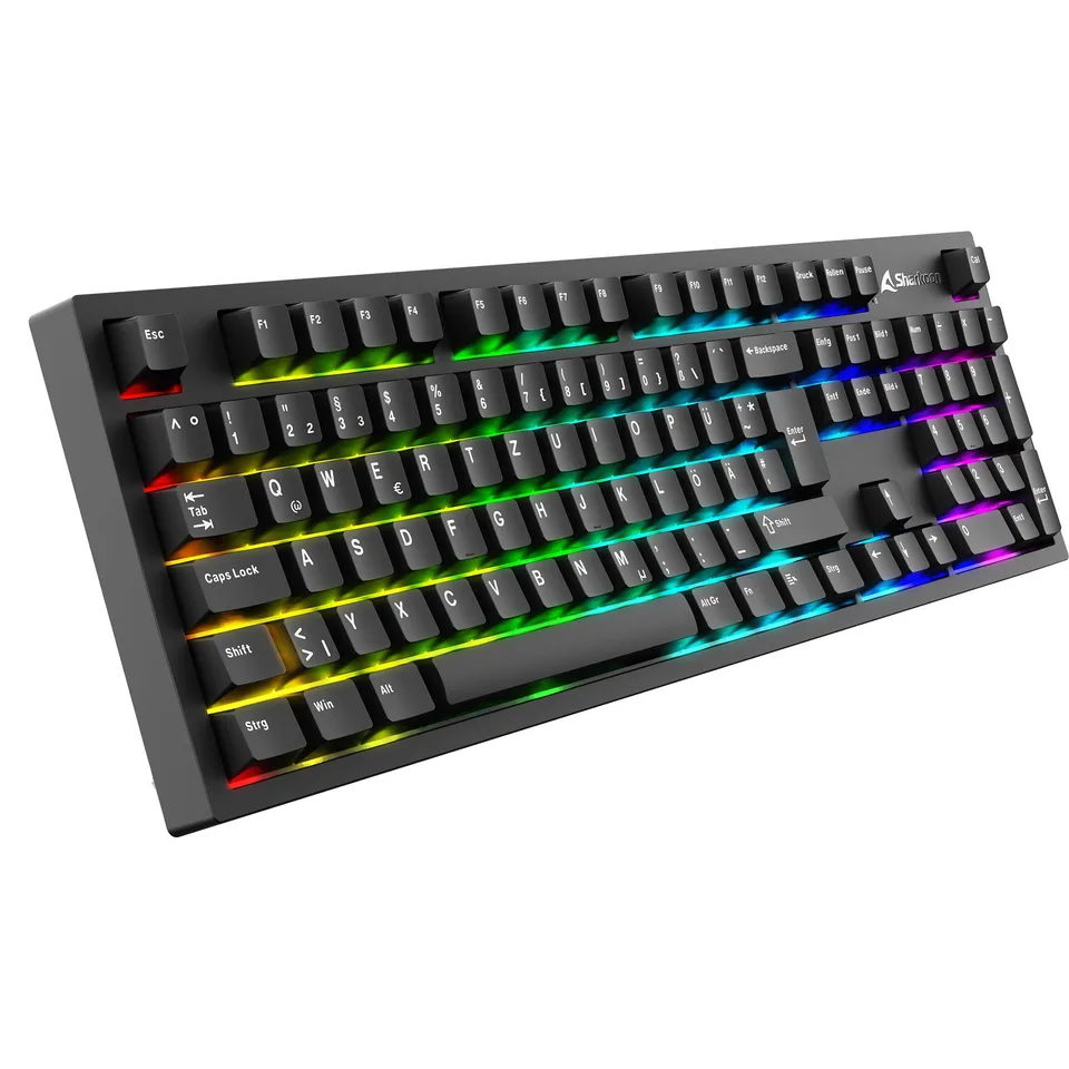 Sharkoon OfficePal KB70W Silent tastatur – sort, DE — produktfoto