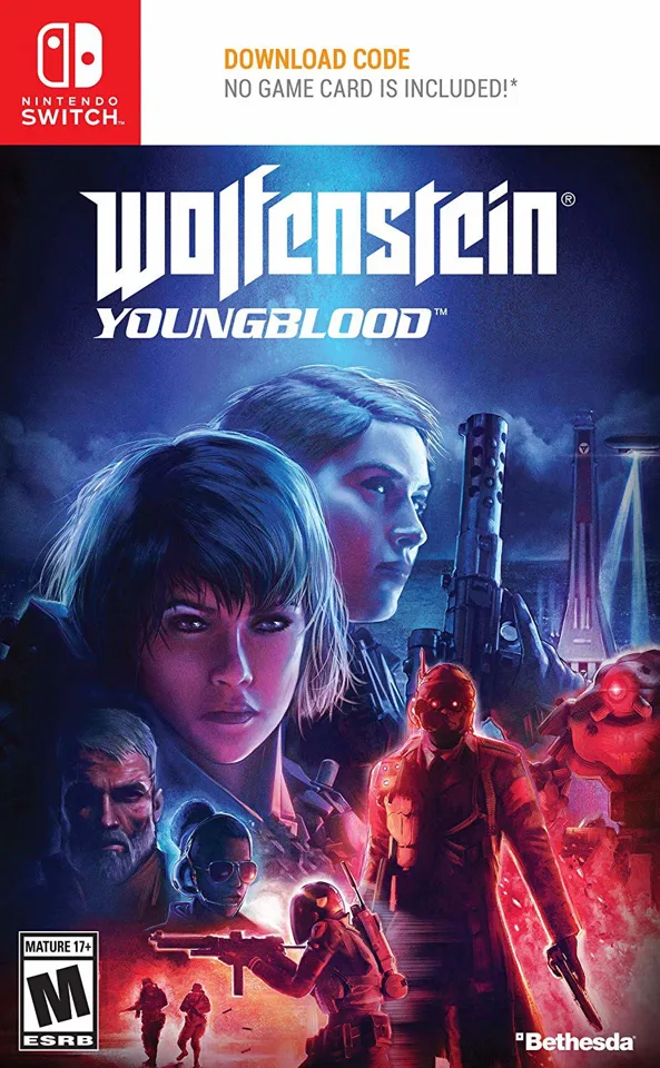 Wolfenstein: Youngblood (Code in Box) (US Region Locked) - Nintendo Switch — produktfoto