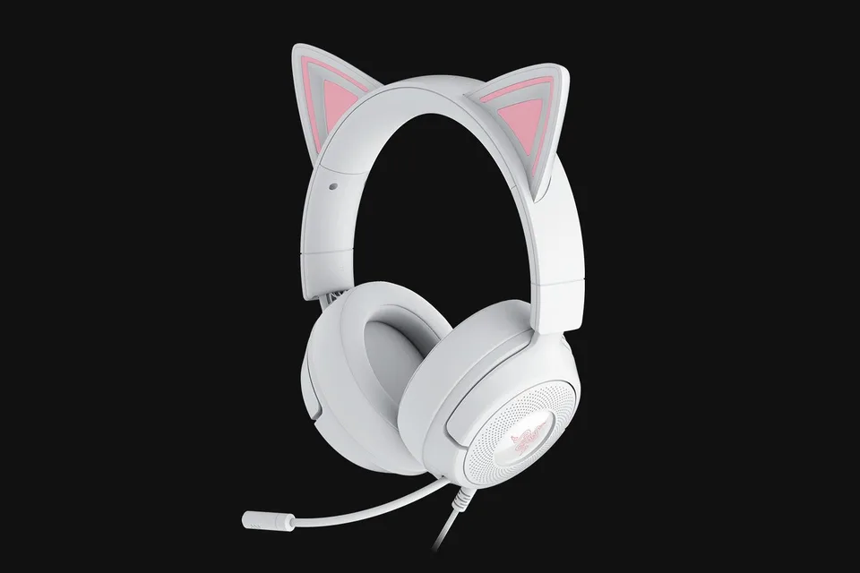 Razer - Kraken Kitty V3 X - White Headset — produktfoto