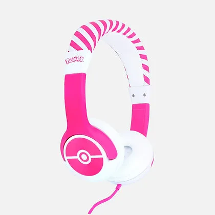 OTL - Junior Headphones - Pokemon Pokeball Pink (PK0842) Headset — produktfoto