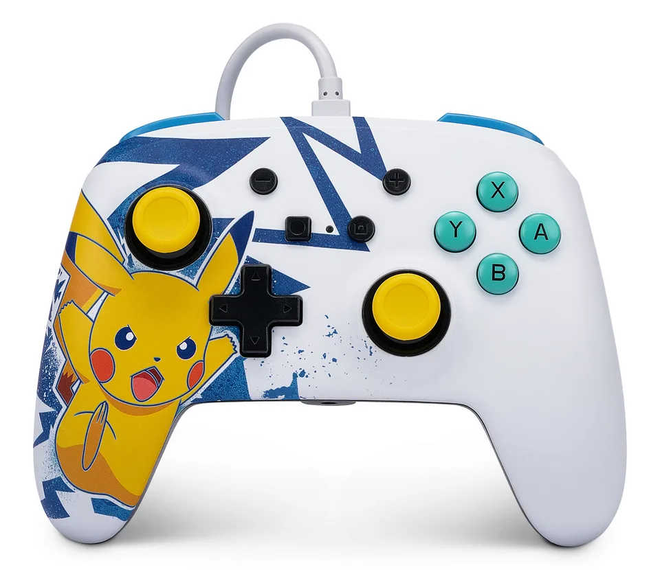 POWERA NSW ENH WIRED CONTROLLER - PIKACHU HIGH VOLTAGE — produktfoto