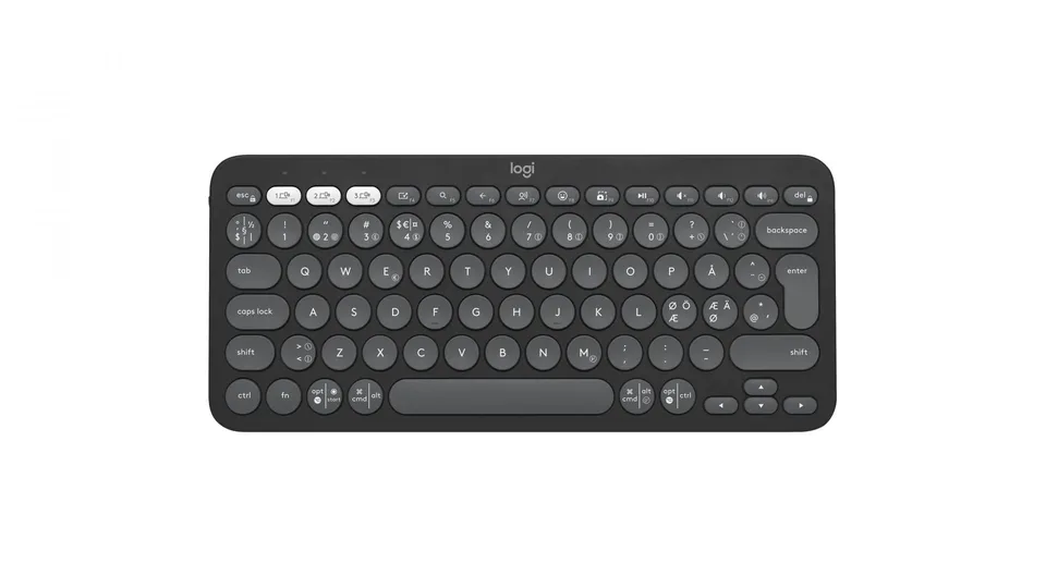 Logitech Pebble Keys 2 K380s Bluetooth-tastatur - nordisk, grafit — produktfoto
