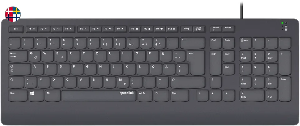 Speed-Link HI-GENIC Antibakterielt Tastatur - Nordisk — produktfoto