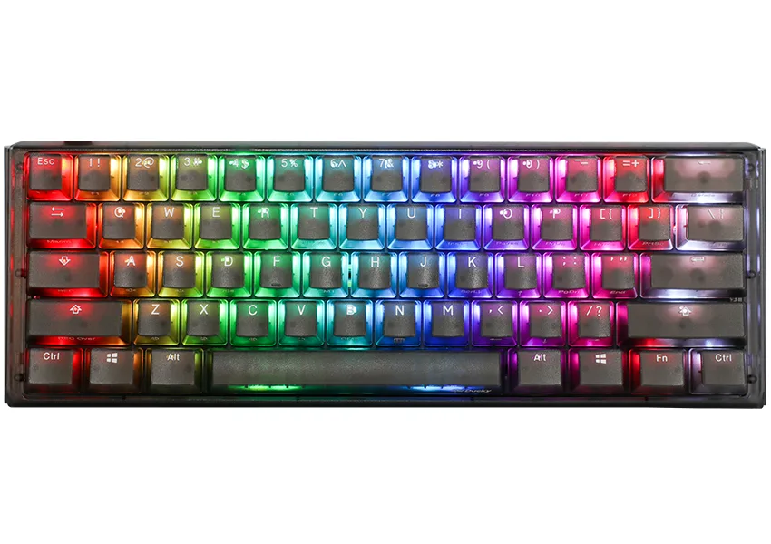 Ducky One 3 - Aura Black Nordic - Mini 60% - Cherry Brown - RGB Tastatur — produktfoto