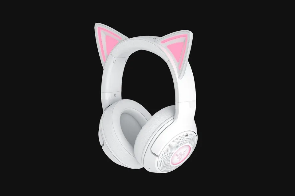 Razer Kraken Kitty V2 BT - White Headset — produktfoto