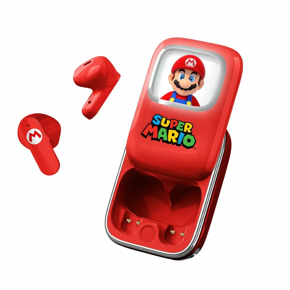 OTL Super Mario rød Slide TWS in-ear høretelefoner Headset — produktfoto
