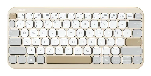 ASUS Marshmallow KW100 - 75% Bluetooth-tastatur, tysk, beige — produktfoto