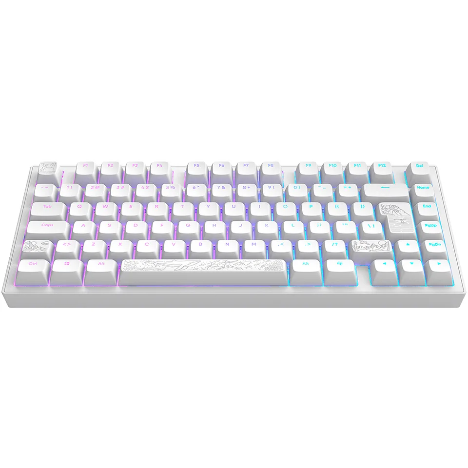 Dark Project - Nostra Hvid 81 RGB Tastatur — produktfoto