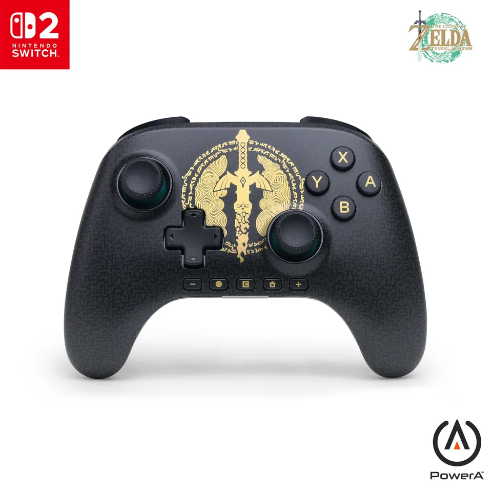 PowerA Advantage Wireless Switch 2 Decayed Master Sword — produktfoto