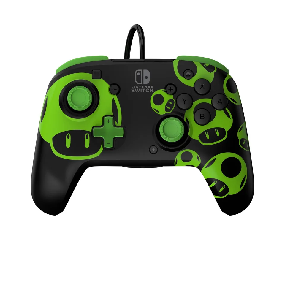 PDP Rematch Kablet Controller - 1Up Glow In The Dark — produktfoto