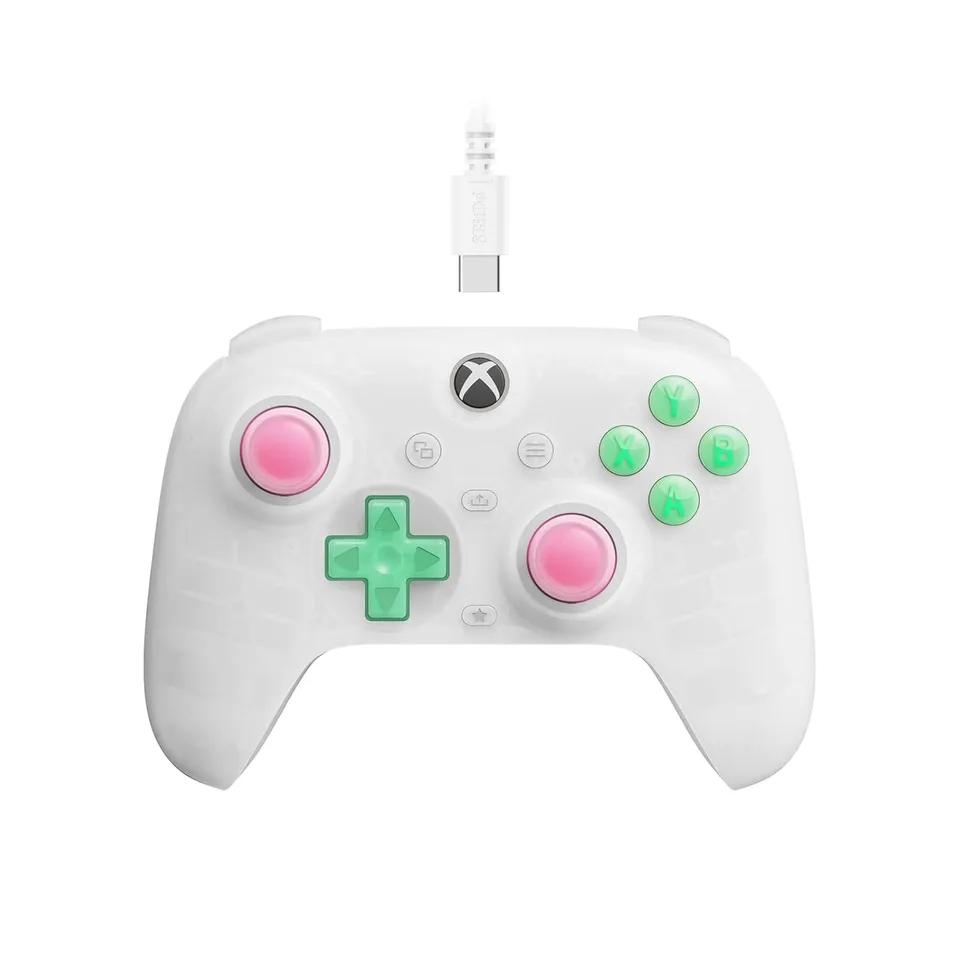 8BitDo Ultimate Mini Controller Xbox/PC Hvid — produktfoto