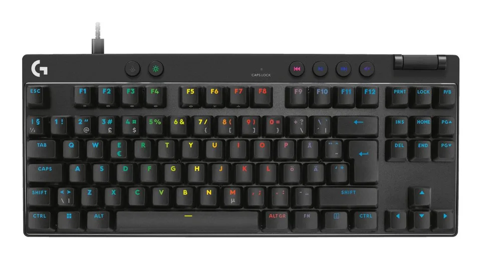 Logitech G - PRO X TKL RAPID tenkeyless gaming keyboard Tastatur — produktfoto
