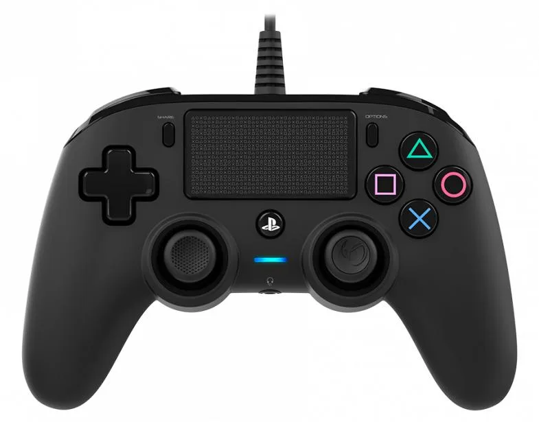 NACON Wired Compact Controller - Sort Gamepad til PS4 & PC — produktfoto