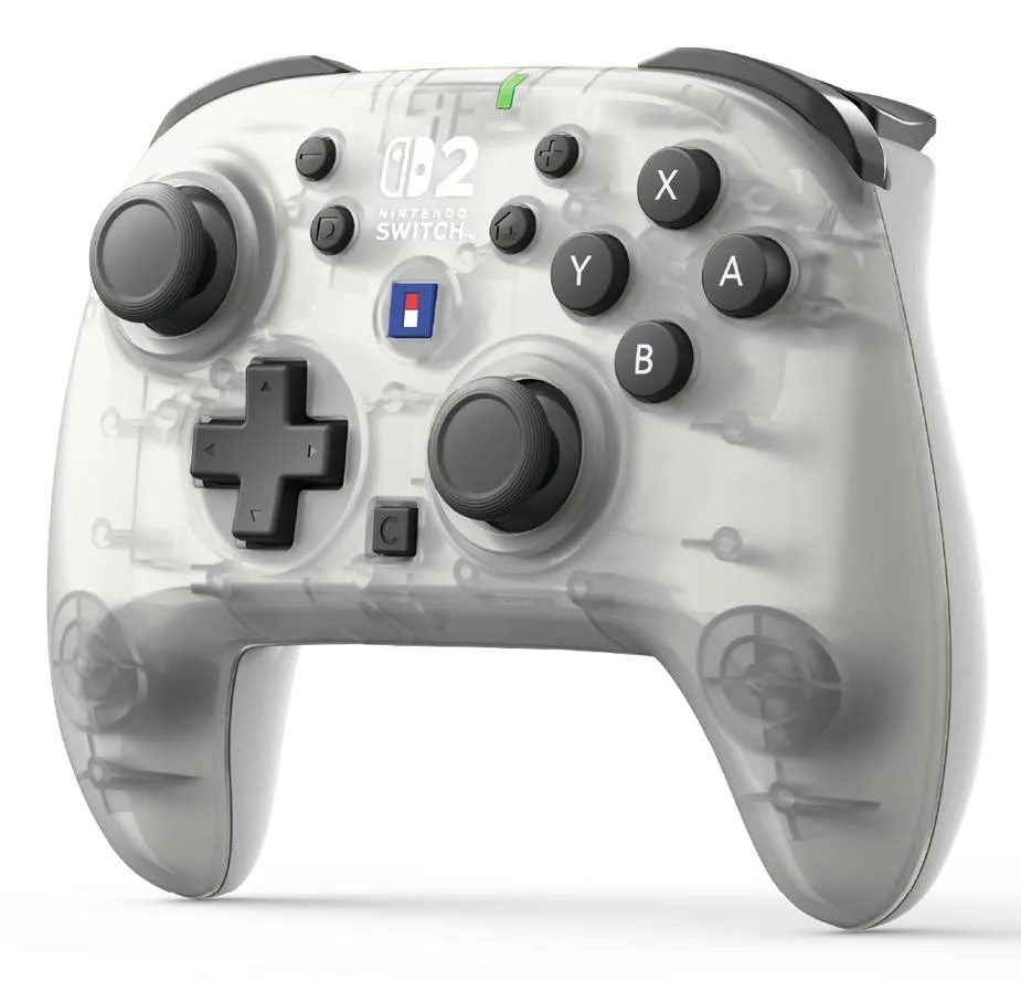 HORI Wireless HORIPAD Turbo til Switch 2 - Frost White — produktfoto