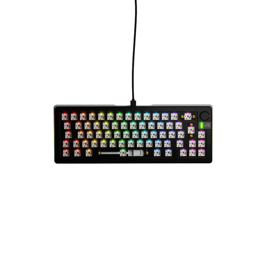 Glorious GMMK 3 PRO 65% Barebones Wired sort - ISO Tastatur — produktfoto