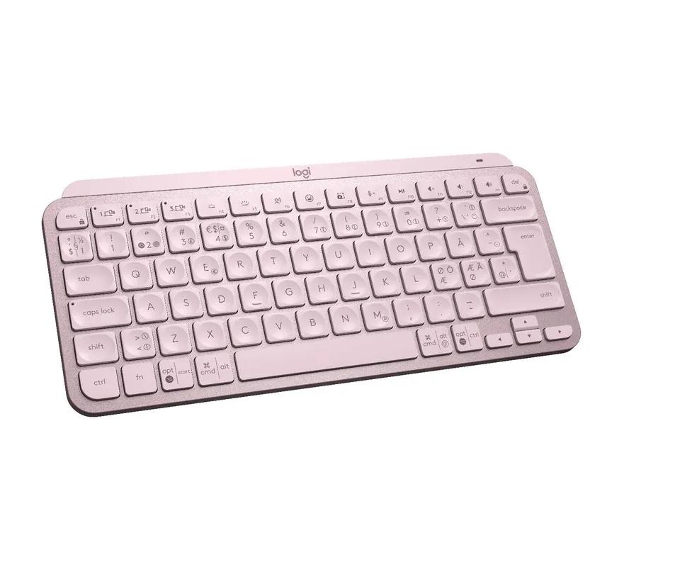 Logitech - MX Keys Mini Minimalist Wireless Illuminated Keyboard - Nordic Layout Tastatur — produktfoto