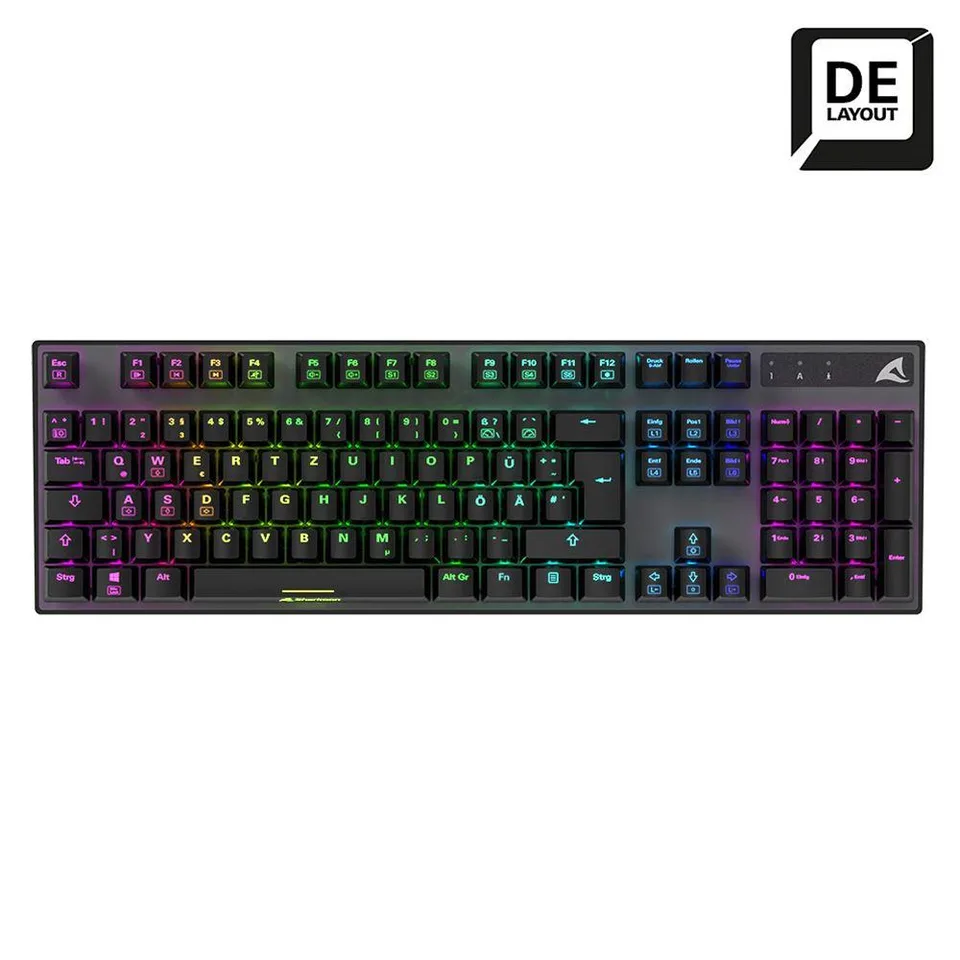 Sharkoon SKILLER SGK20 tastatur - Huano Brown, tysk layout — produktfoto