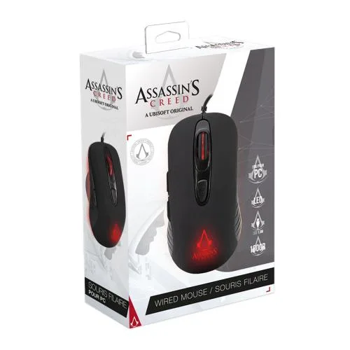 Assassin's Creed - Gaming Mus 3600 DPI -LED-Sort — produktfoto