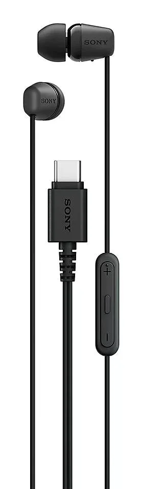 Sony IER-EX15C - øretelefoner med USB-C - sort Headset — produktfoto