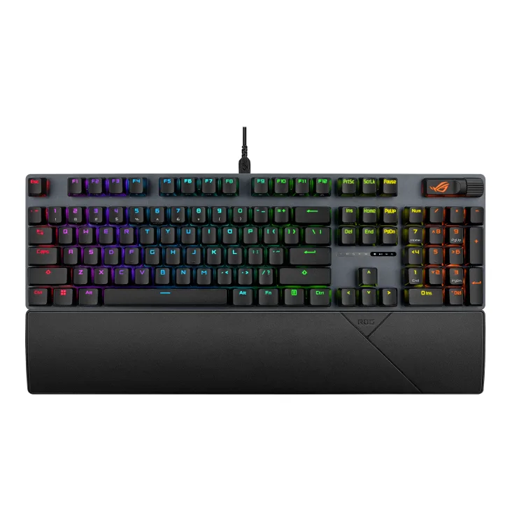 ASUS ROG Strix Scope II X - Fransk AZERTY - Sort Tastatur — produktfoto