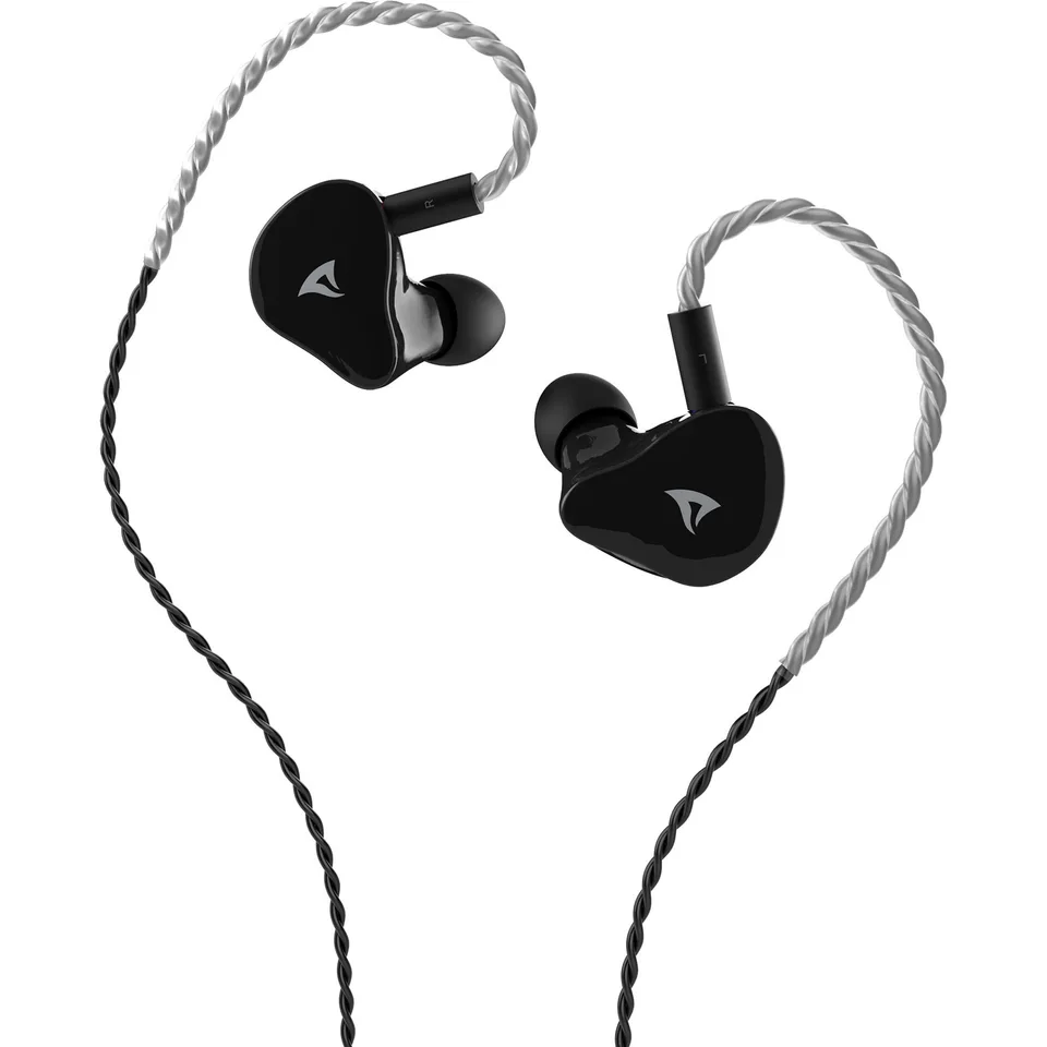Sharkoon Stealthbite IEM in-ear headset med DAC - sort — produktfoto