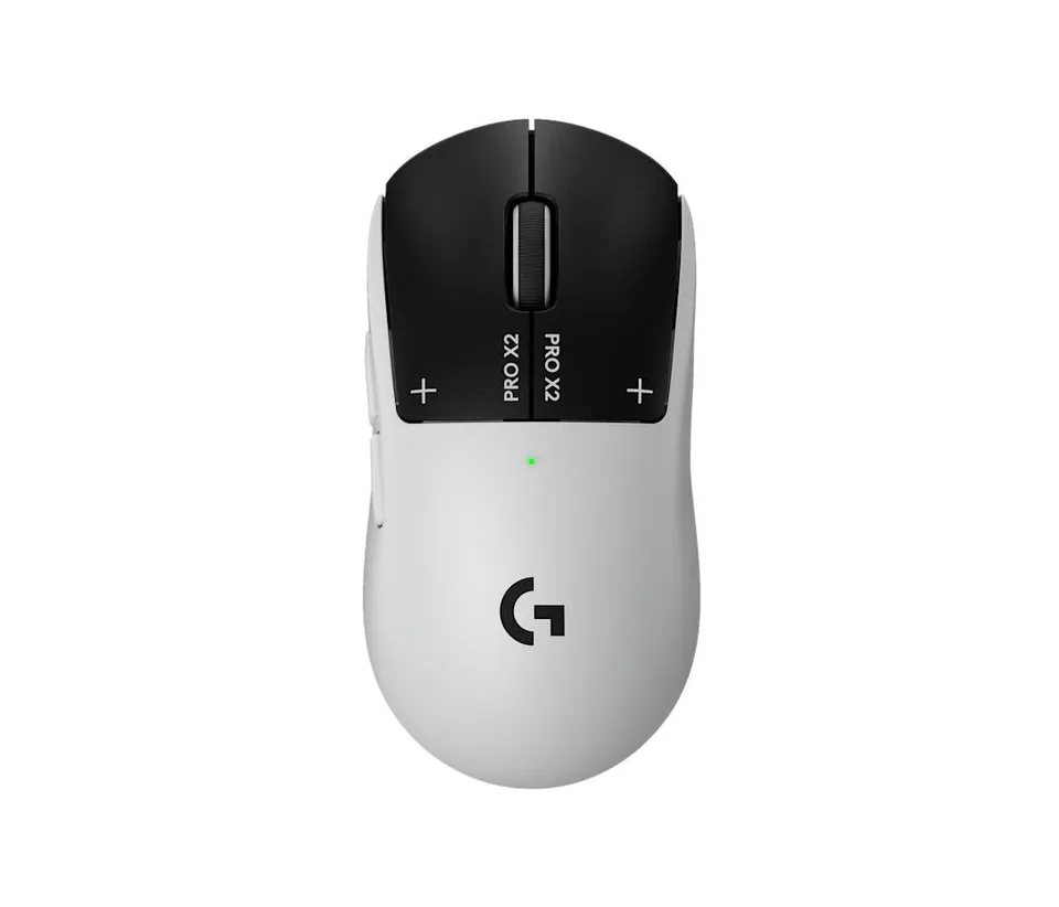 Logitech Pro X2 Superstrike Optisk Trådløs Hvid Mus — produktfoto