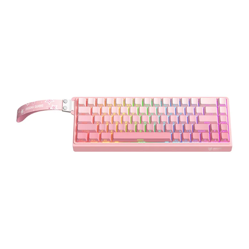 ONIKUMA G69 Gaming Tastatur - Pink — produktfoto