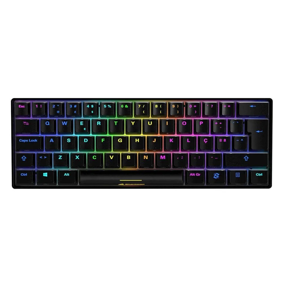 Sharkoon SKILLER SGK50 S4 mekanisk tastatur - sort, Kailh Red, PT-layout — produktfoto