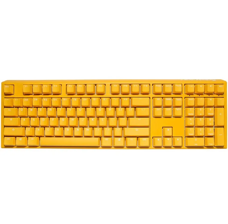 Ducky One 3 - Yellow Ducky - Fullsize - Cherry Brown Tastatur — produktfoto