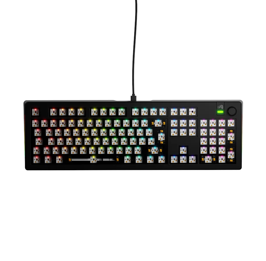 Glorious GMMK 3 100% Barebones wired Sort- ISO Tastatur — produktfoto